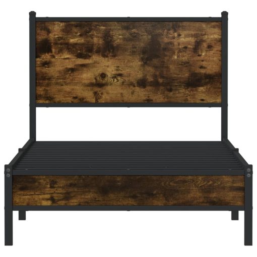 Giroletto Senza Materaso In Metallo Rovere Fumo 80x200 cm - Image 5