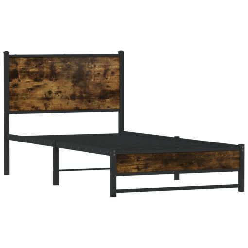 Giroletto Senza Materaso In Metallo Rovere Fumo 80x200 cm - Image 3