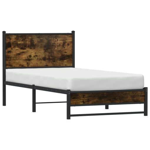 Giroletto Senza Materaso In Metallo Rovere Fumo 80x200 cm - Image 4