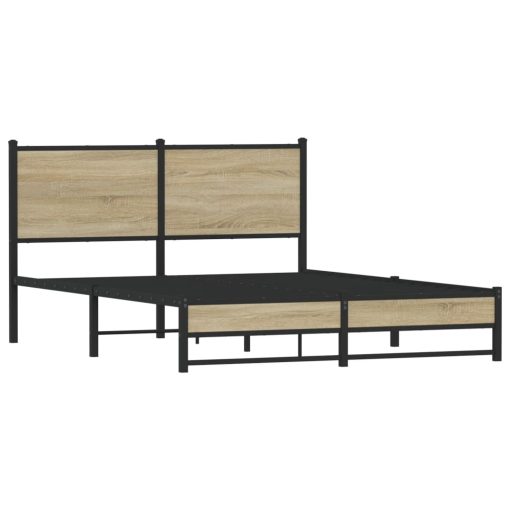 Giroletto Senza Materaso In Metallo Rovere Sonoma 140x200 cm - Image 3