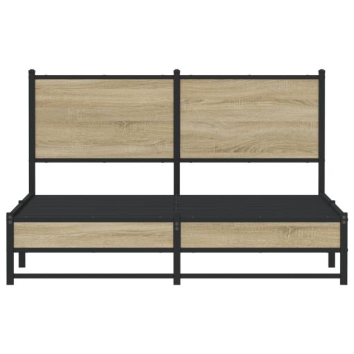 Giroletto Senza Materaso In Metallo Rovere Sonoma 140x200 cm - Image 5