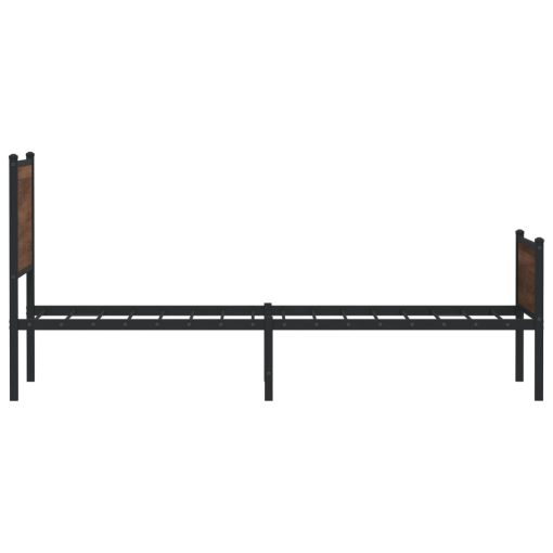 Giroletto Senza Materasso In Metallo Rovere Marrone 90x190 cm - Image 6