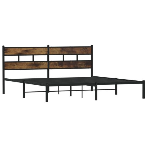 Giroletto Senza Materaso In Metallo Rovere Fumo 180x200 cm - Image 3