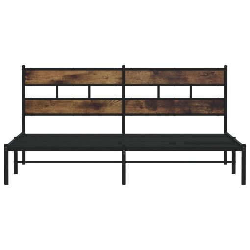 Giroletto Senza Materaso In Metallo Rovere Fumo 180x200 cm - Image 4