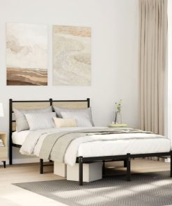 Giroletto Senza Materaso In Metallo Rovere Sonoma 120x190 cm
