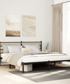 Giroletto Senza Materaso In Metallo Rovere Sonoma 180x200 cm