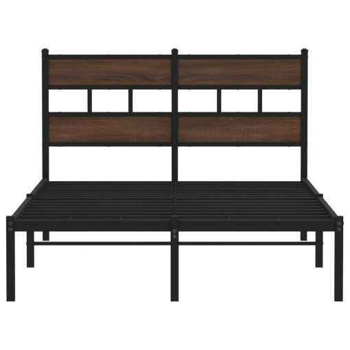 Giroletto Senza Materasso Con Testiera Rovere Marrone 120x200cm - Image 4