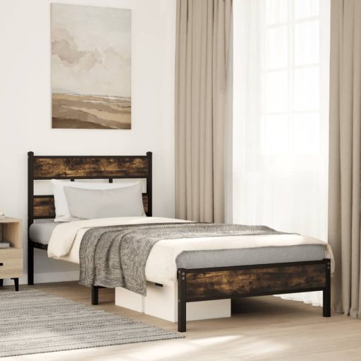 Giroletto Senza Materasso Con Testiera Rovere Sonoma 90x190 cm