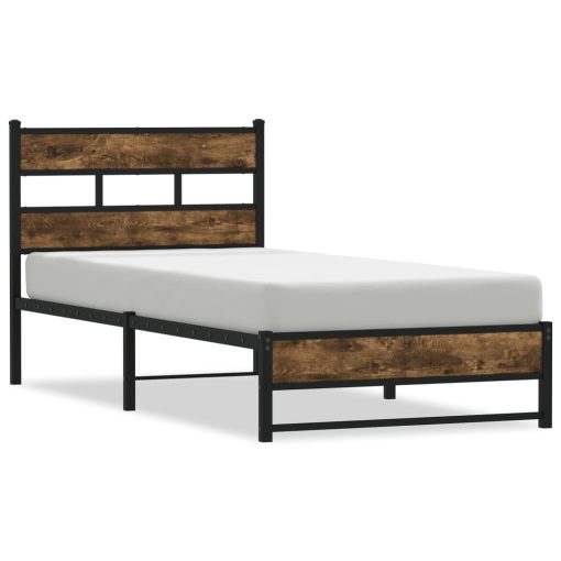 Giroletto Senza Materasso In Metallo Rovere Fumo 75x190 cm - Image 2