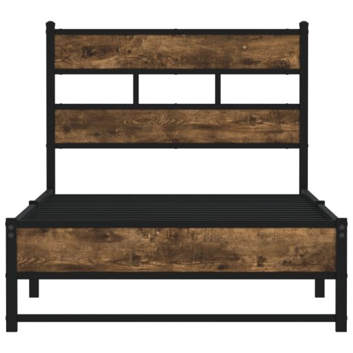 Giroletto Senza Materasso In Metallo Rovere Fumo 75x190 cm - Image 4