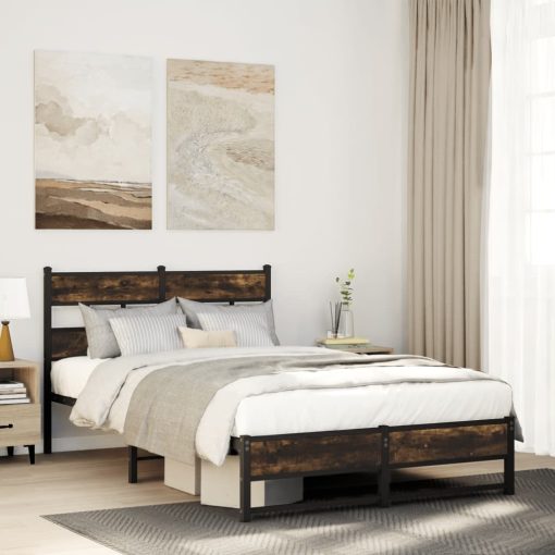 Giroletto Senza Materasso In Metallo Rovere Fumo 120x190 cm
