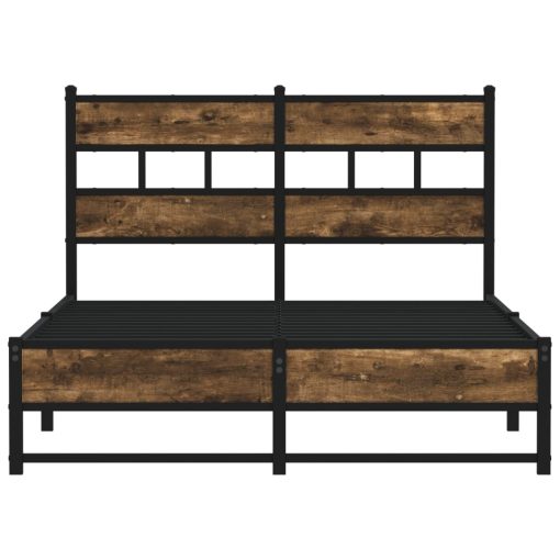 Giroletto Senza Materasso In Metallo Rovere Fumo 120x190 cm - Image 4