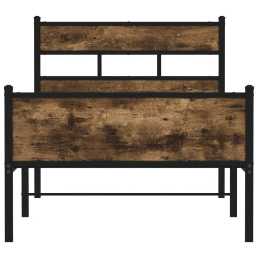 Giroletto Senza Materasso Rovere Fumo 90x190 Cm In Truciolato - Image 4
