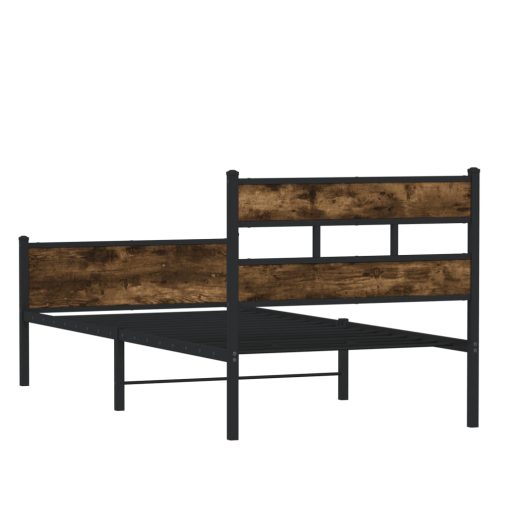 Giroletto Senza Materasso Rovere Fumo 90x190 Cm In Truciolato - Image 6