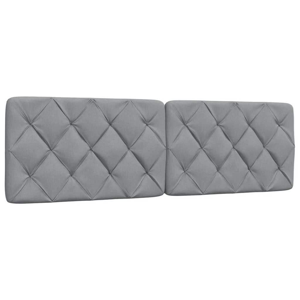 Cuscino Testiera Grigio Chiaro 160 Cm In Tessuto