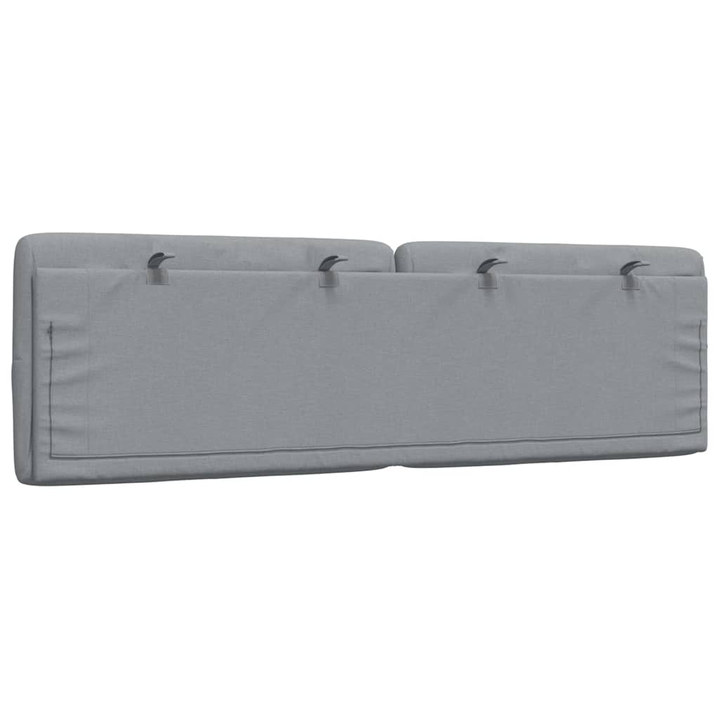 Cuscino Testiera Grigio Chiaro 160 Cm In Tessuto - Image 6