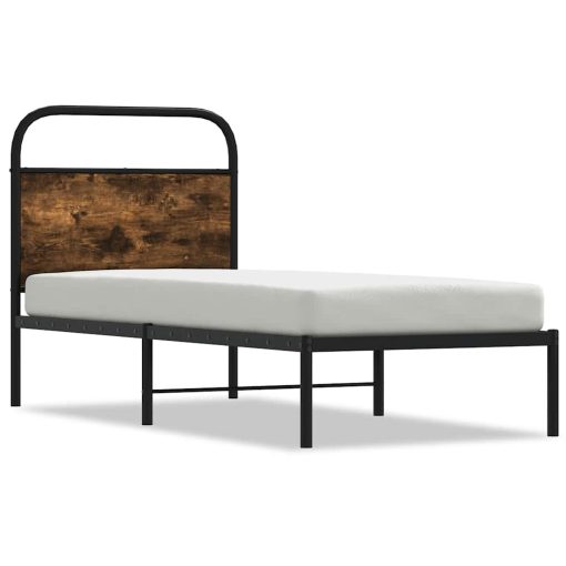 Giroletto Senza Materasso Rovere Fumo 80x200 Cm In Truciolato - Image 2