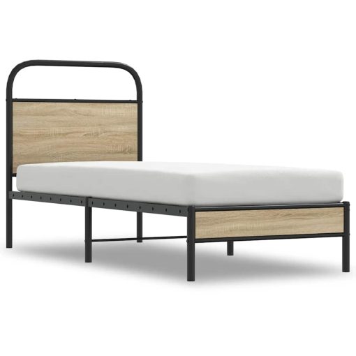 Giroletto Senza Materasso Rovere Fumo 75x190 Cm In Truciolato - Image 2