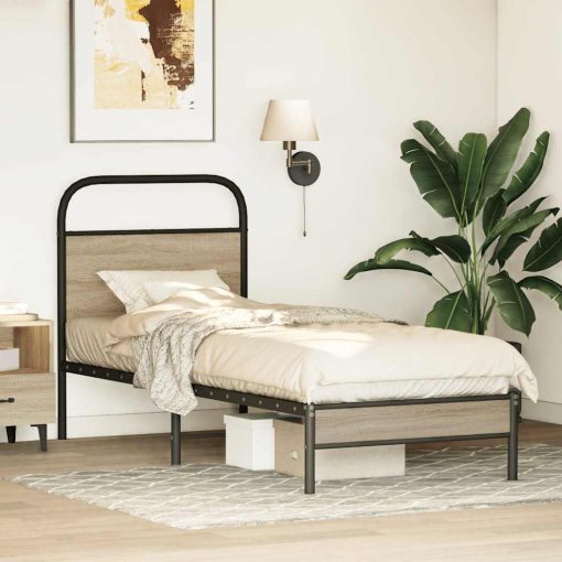 Giroletto Senza Materasso Rovere Fumo 75x190 Cm In Truciolato - Image 4