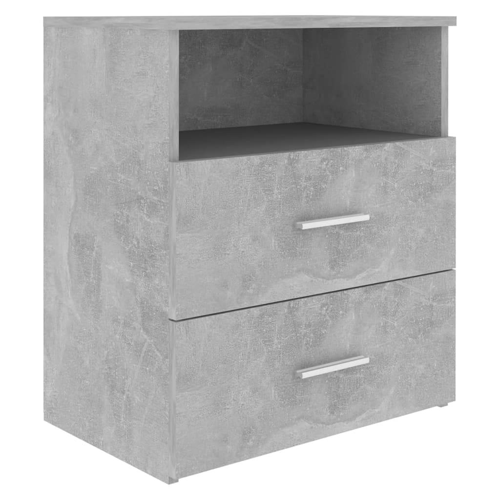 Comodini 2 Pz Grigio Cemento 50x32x60 cm - Image 5