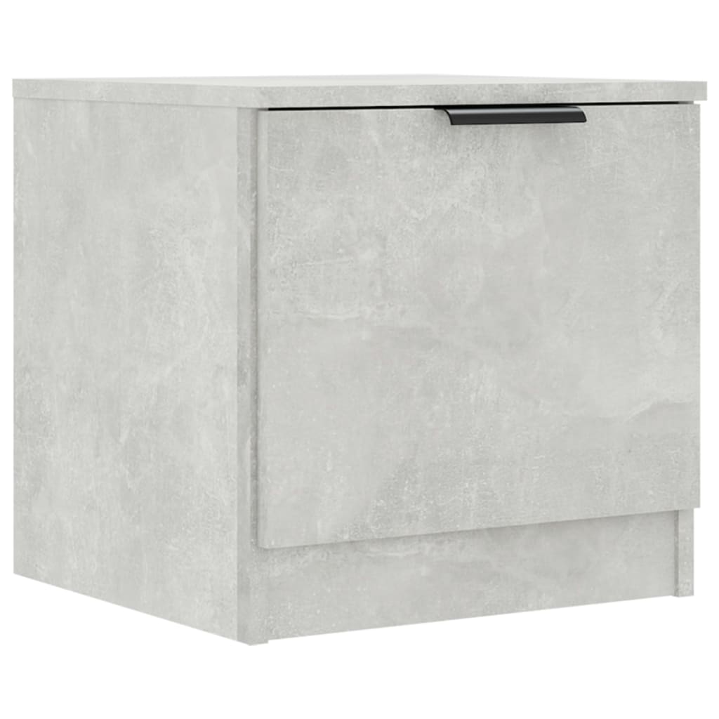 Comodini 2 Pz Grigio Cemento 40x39x40 cm - Image 6