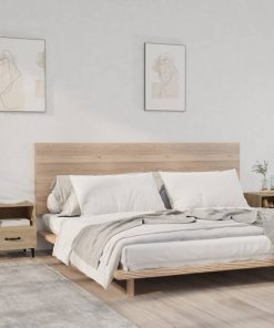Comodini 2 Pz Rovere Sonoma In Legno Multistrato