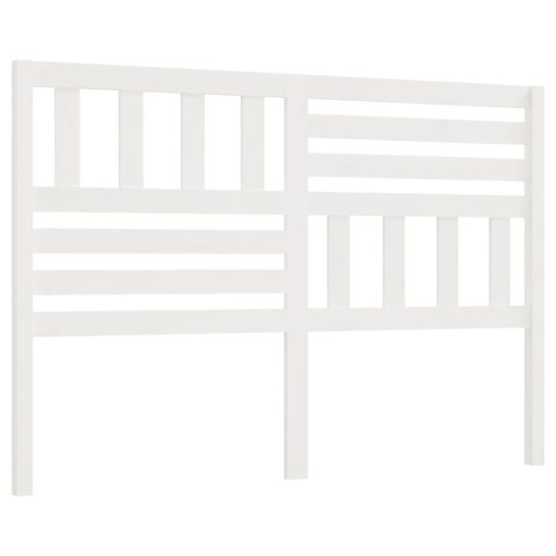 Testiera Per Letto Bianca 156x4x100cm In Legno Massello Di Pino - Image 2