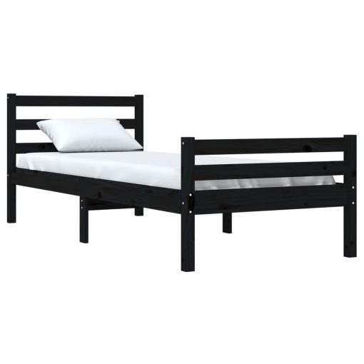 Giroletto Nero In Legno Massello 90x200 cm - Image 3