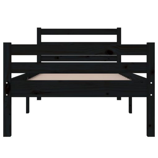 Giroletto Nero In Legno Massello 90x200 cm - Image 5