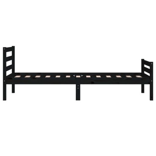 Giroletto Nero In Legno Massello 90x200 cm - Image 6
