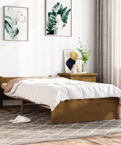 Giroletto Senza Materaso Ambra In Legno Massello 75x190 cm