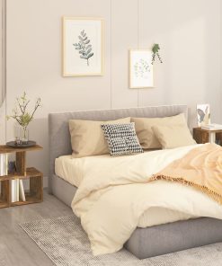 Comodini Rovere Fumo 2pz 50x30x51,5 Cm In Legno Multistrato