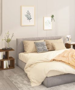 Comodini Rovere Marrone 2 Pz 50x30x51,5 Cm In Legno Multistrato