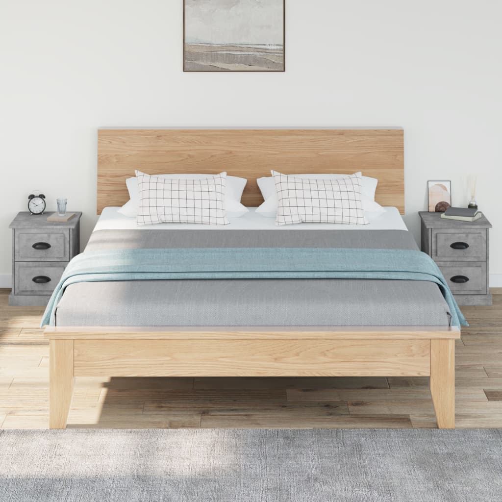 Comodini 2 Pz Grigio Cemento 39x39x47,5 Cm In Legno Multistrato - Image 3