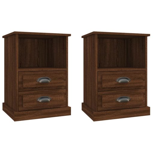 Comodini 2pz Rovere Marrone 43x36x60 cm - Image 2