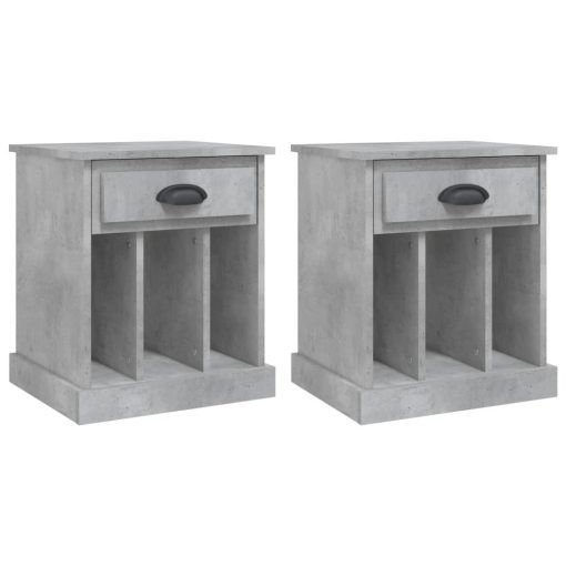 Comodini 2 Pz Grigio Cemento 43x36x50 cm - Image 2