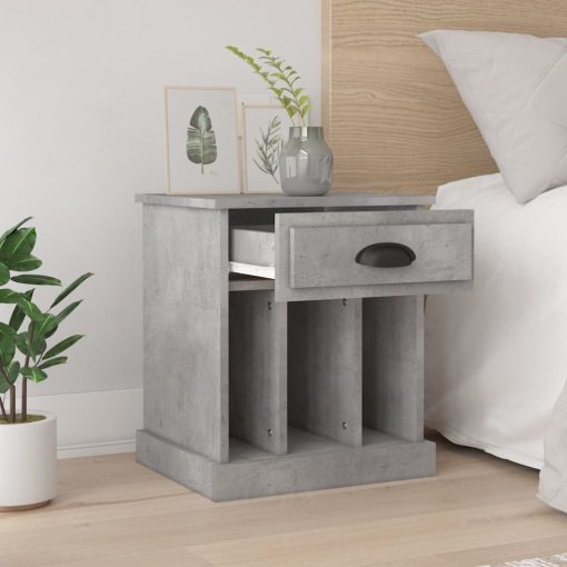 Comodini 2 Pz Grigio Cemento 43x36x50 cm - Image 3