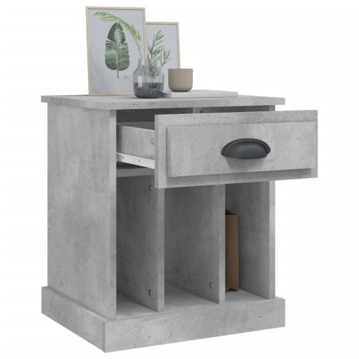 Comodini 2 Pz Grigio Cemento 43x36x50 cm - Image 5