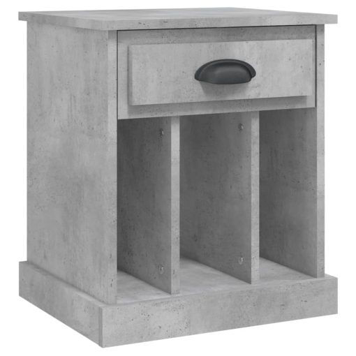 Comodini 2 Pz Grigio Cemento 43x36x50 cm - Image 6