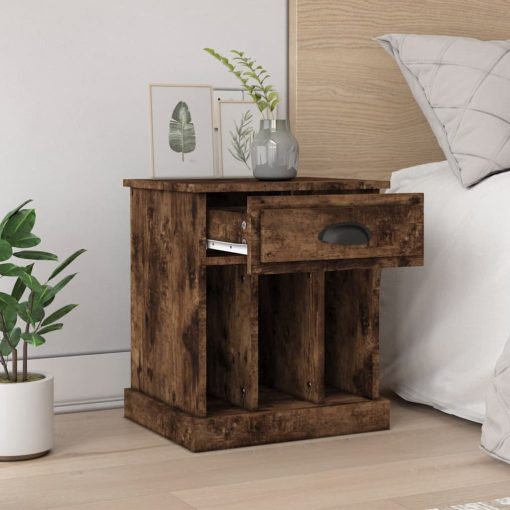Comodini 2pz Rovere Fumo 43x36x50 cm - Image 3