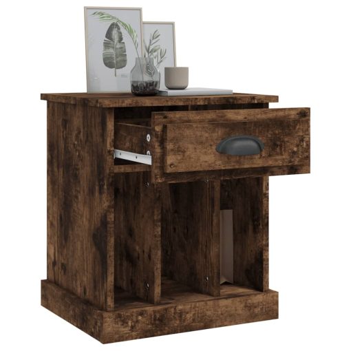 Comodini 2pz Rovere Fumo 43x36x50 cm - Image 5