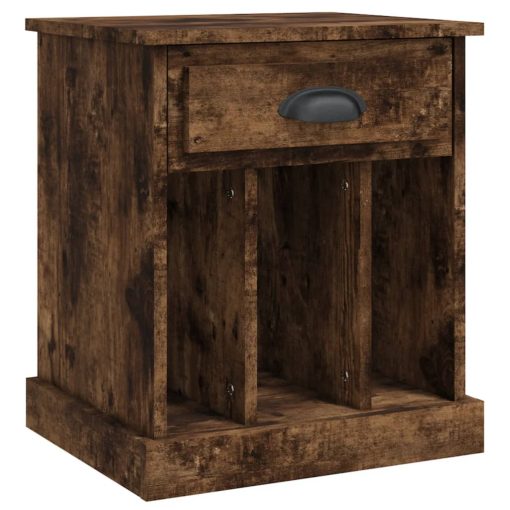 Comodini 2pz Rovere Fumo 43x36x50 cm - Image 6