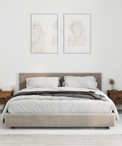 Comodini A Parete 2 Pz Rovere Marrone 41,5x36x28 cm