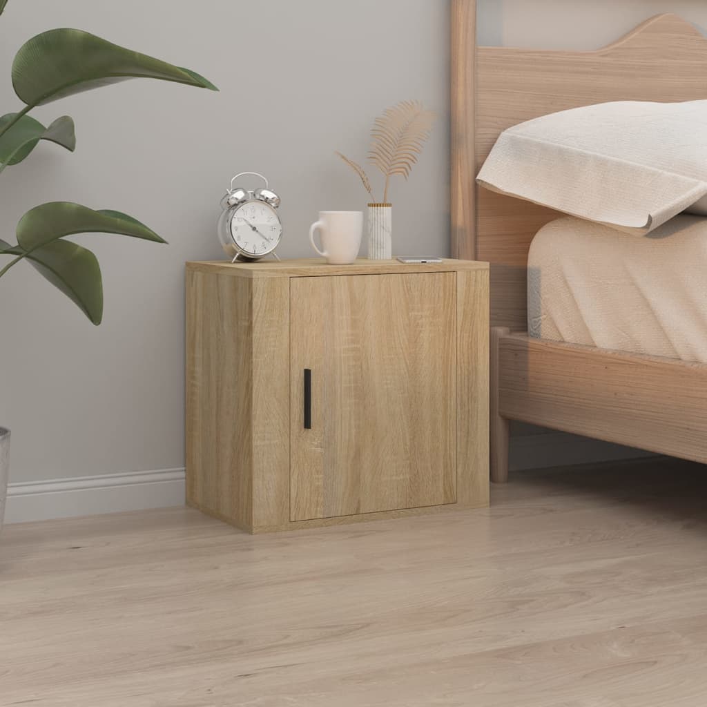 Comodini A Muro 2 Pz Rovere Sonoma 50x30x47 cm - Image 3