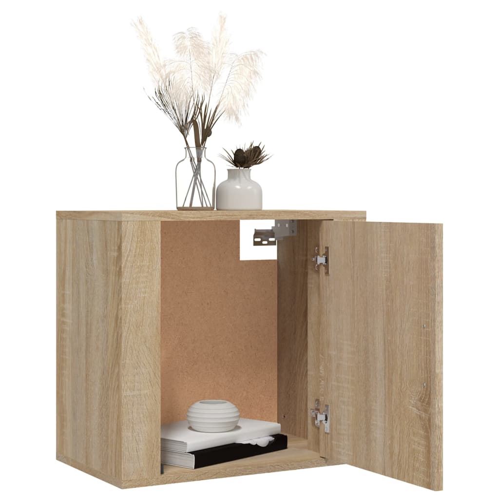 Comodini A Muro 2 Pz Rovere Sonoma 50x30x47 cm - Image 4