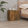 Comodino A Muro Rovere Fumo 50x30x47 cm