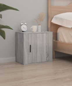 Comodino A Muro Grigio Sonoma 50x30x47 cm