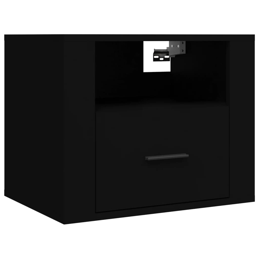 Comodino A Muro Nero 50x36x40 cm - Image 2