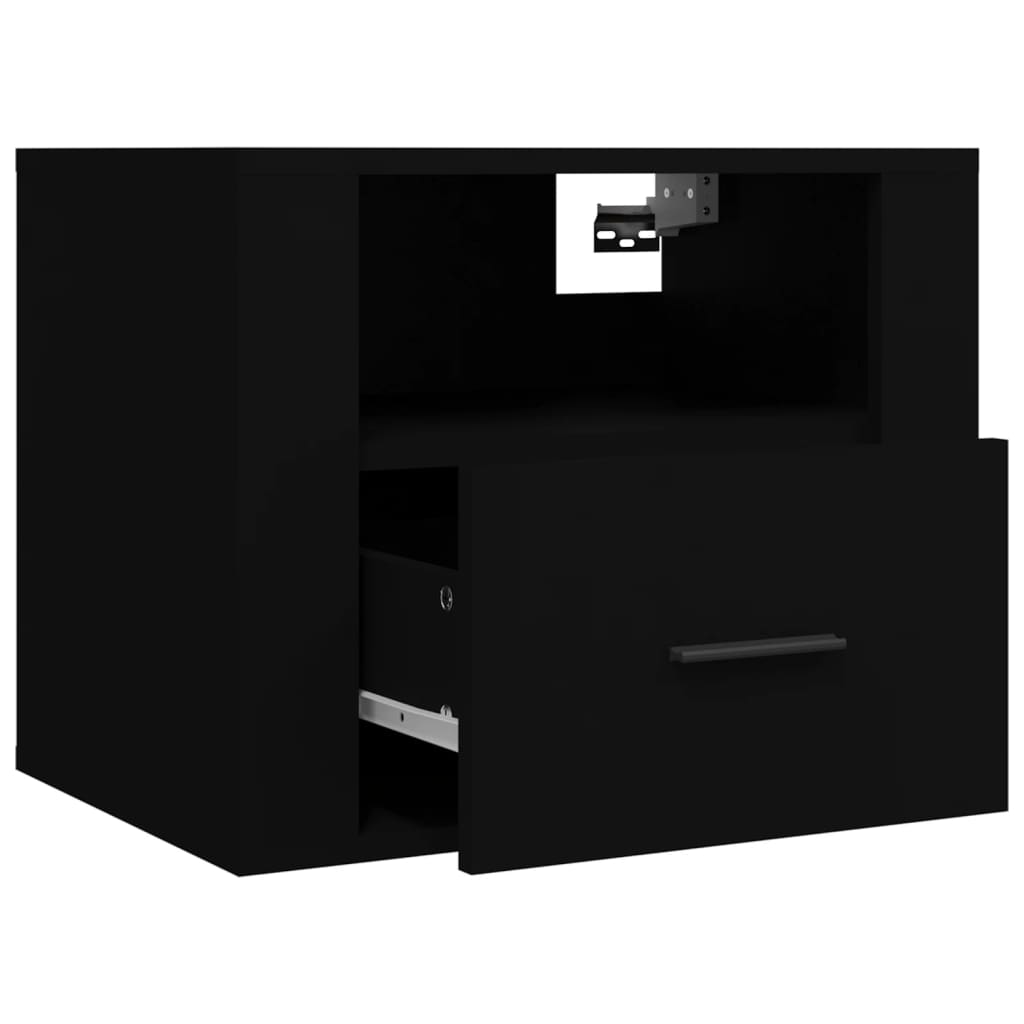 Comodino A Muro Nero 50x36x40 cm - Image 6