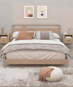 Comodini A Muro 2 Pz Rovere Sonoma 50x36x40 cm